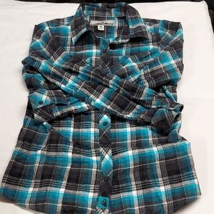 Legendary whitetails flannel. Blue plaid, baby